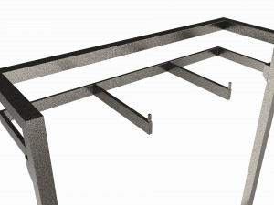 Store Wall Display Frame System Modèle 3D