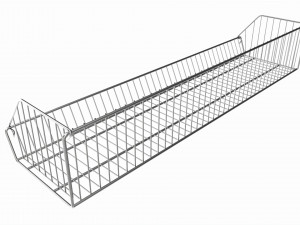 Store Wire Basket Shelf Model 3D