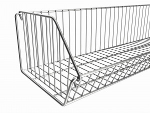 Store Wire Basket Shelf Model 3D