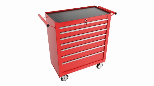 Toolbox cabinet trolley cart 3D-Modell .c4d .max .obj .3ds .fbx .stl .blend 