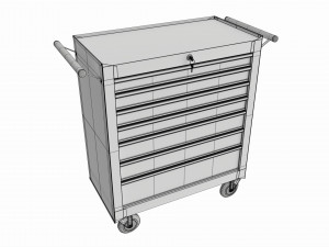 Toolbox cabinet trolley cart 3D-Modell