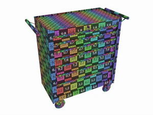 Toolbox cabinet trolley cart 3D Model
