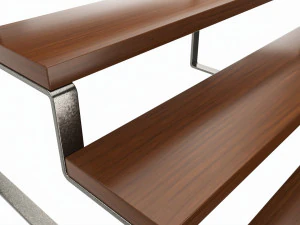 Suporte de exibi&ccedil;&atilde;o de madeira para organizador de perfume e maquiagem Modelo 3D