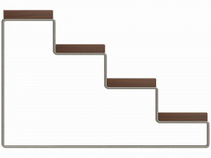 Wooden Display Riser Stand for Perfume and Makeup Organizer Model 3D
