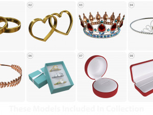 Jewelry items Modelo 3D
