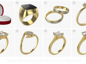Jewelry items 3D Model
