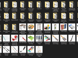 Art and painting items 3D-Modell