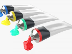 Art and painting items 3D Model