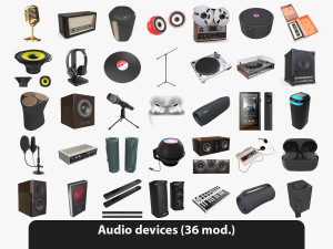 Audio devices and accessories 3D Модель