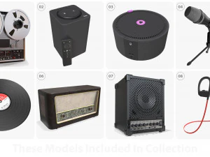 Audio devices and accessories 3D Model