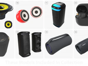 Audio devices and accessories 3D Model