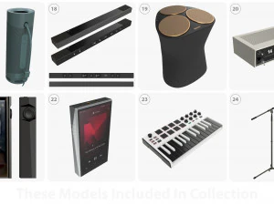 Audio devices and accessories 3D Model