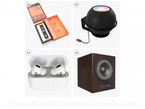 Audio devices and accessories 3D Model