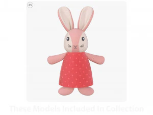 Child-girl room items 3D Model
