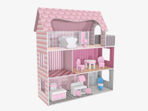 Child-girl room items 3D Model