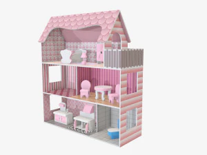 Child-girl room items 3D Model