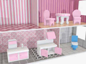 Child-girl room items 3D Model