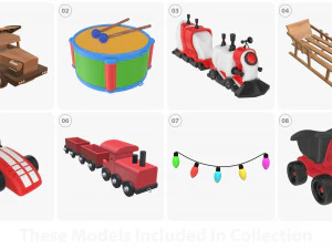 幼儿游戏室物品 3D 模型