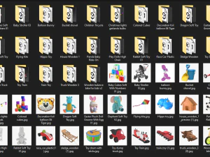 幼儿游戏室物品 3D 模型