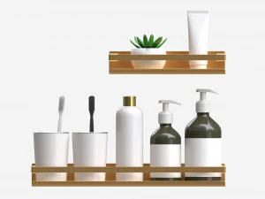 Bathroom items 3D Model