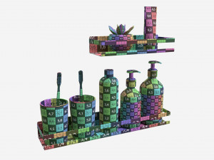 Bathroom items 3D Model