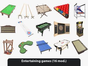 Entertaining games 3D Model