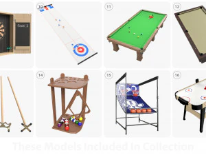 Развлекательные игры 3D Модель