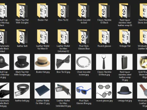 Acess&oacute;rios de moda masculina Modelo 3D