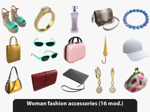 Woman fashion accessories Modelo 3D