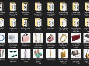 Woman fashion accessories 3D Модель