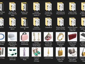 Woman fashion accessories 3D Model