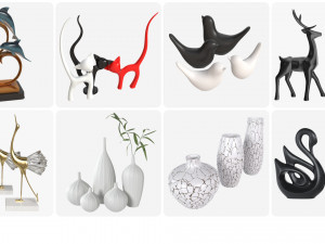 Decorations for desk and shelves 3D-Modell