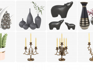 Decorations for desk and shelves 3D-Modell