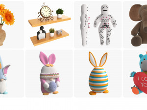 Teenager room decorations 3D Модель