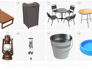 Private garden and backyard space 3Dモデル