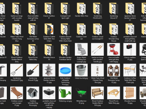 Private garden and backyard space 3Dモデル
