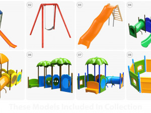 Small playground objects Modelo 3D