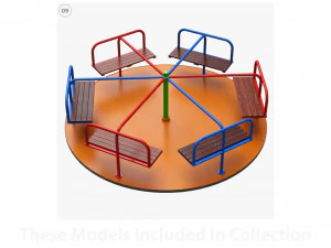 Small playground objects 3D Model