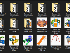 Small playground objects Modelo 3D