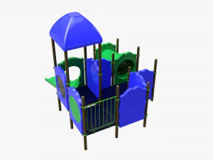 Small playground objects 3D Model