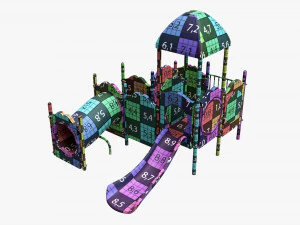 Small playground objects 3D Model
