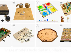 Table games 3D Model
