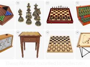 Table games 3D Model