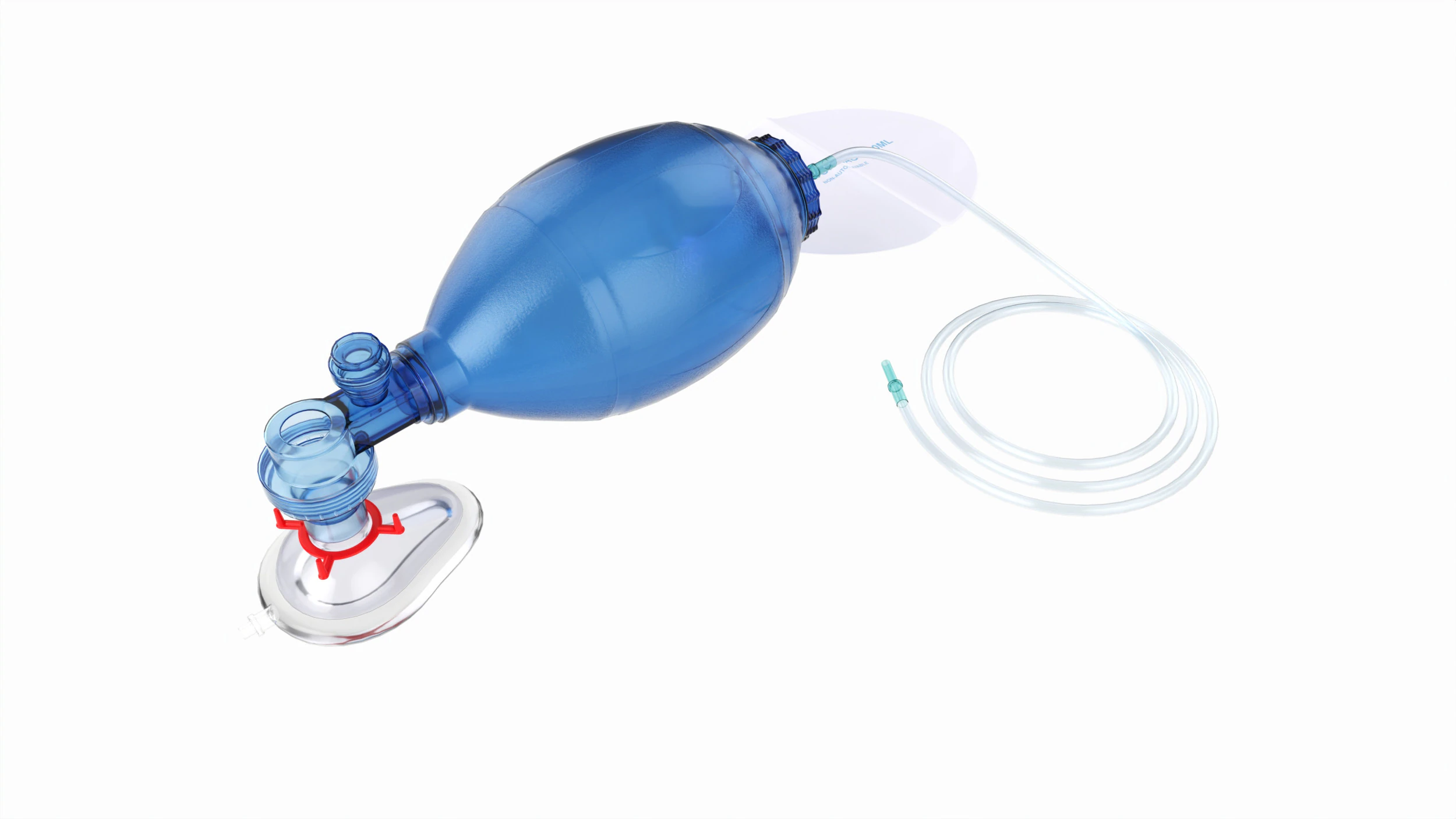 Ambu bag valve resuscitation mask 3D Model .c4d .max .obj .3ds .fbx .stl .blend 