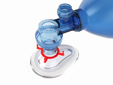 Ambu bag valve resuscitation mask Model 3D