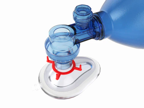 Ambu bag valve resuscitation mask 3D Model