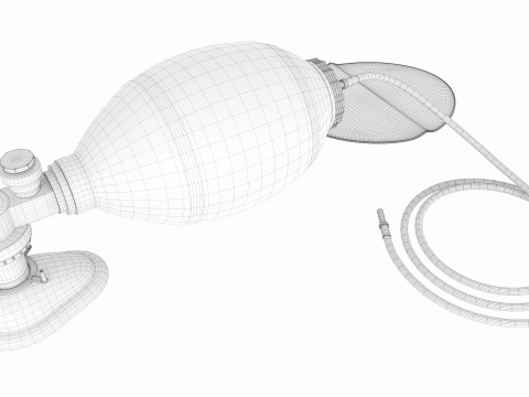 Ambu bag valve resuscitation mask Model 3D