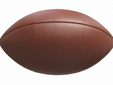 Bola de couro de futebol americano Modelo 3D