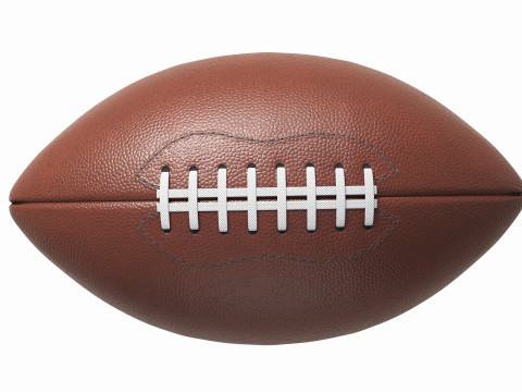 American Football Leather Ball 3D-Modell
