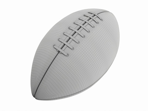 American Football Leather Ball 3D-Modell